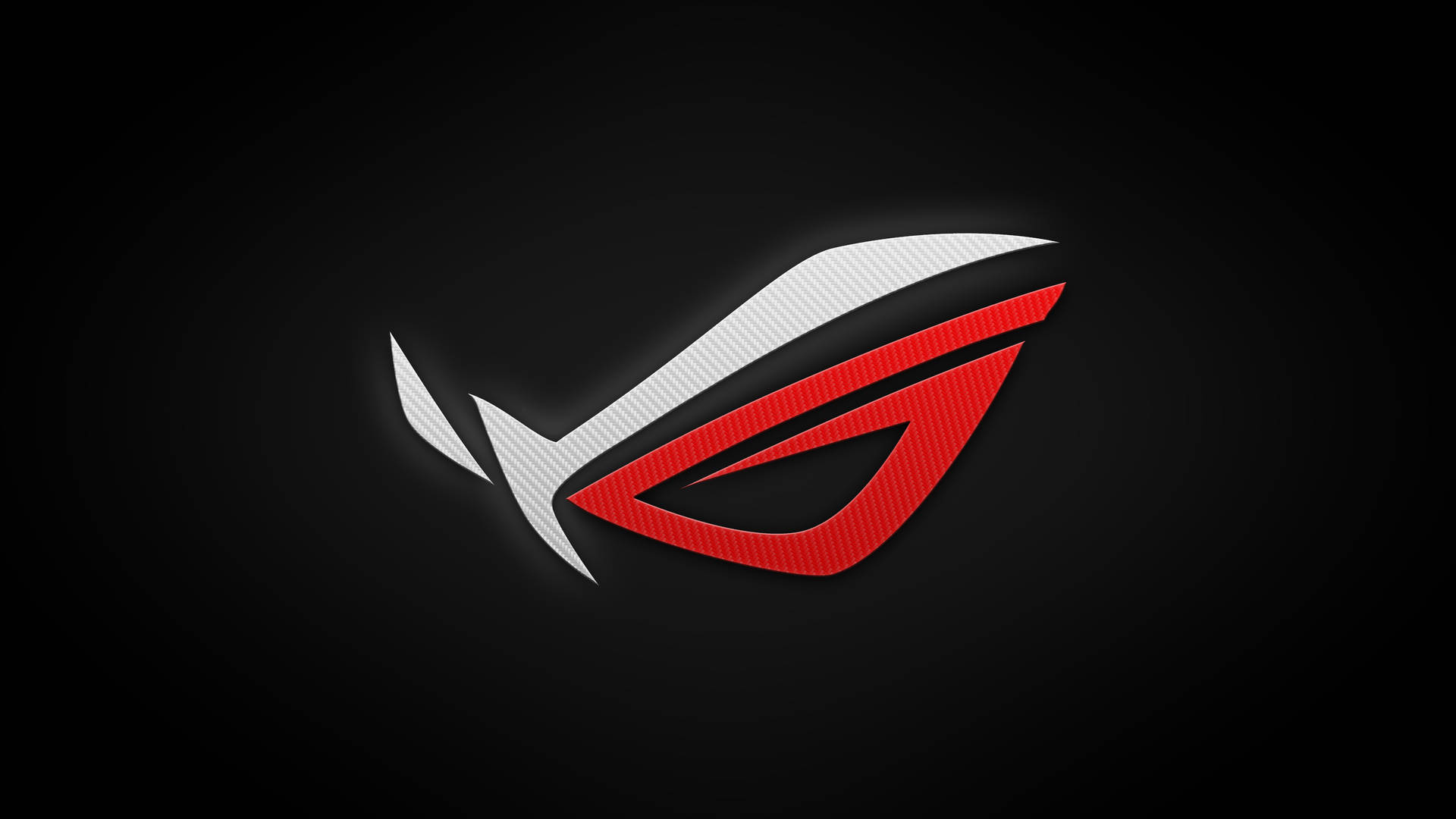 Vibrant Red And White Rog Gaming Logo Hd Background