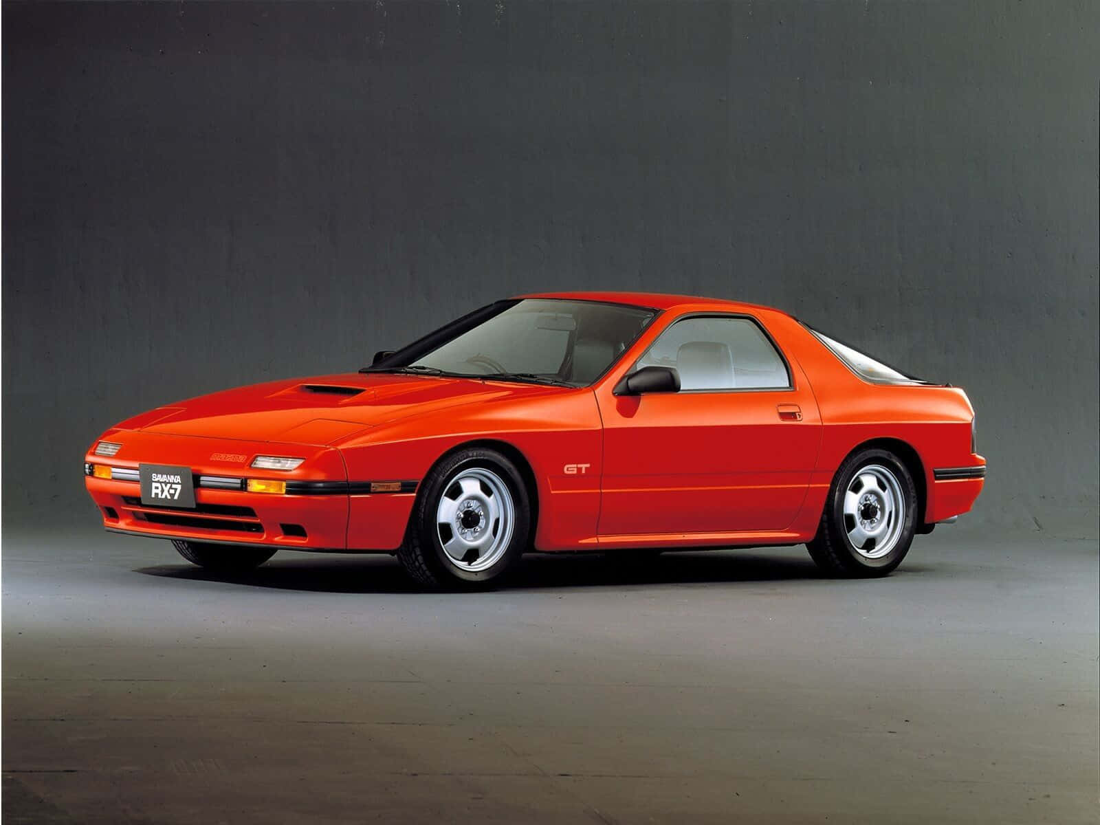 Vibrant Red Mazda Rx7 Fc Classic Code Background