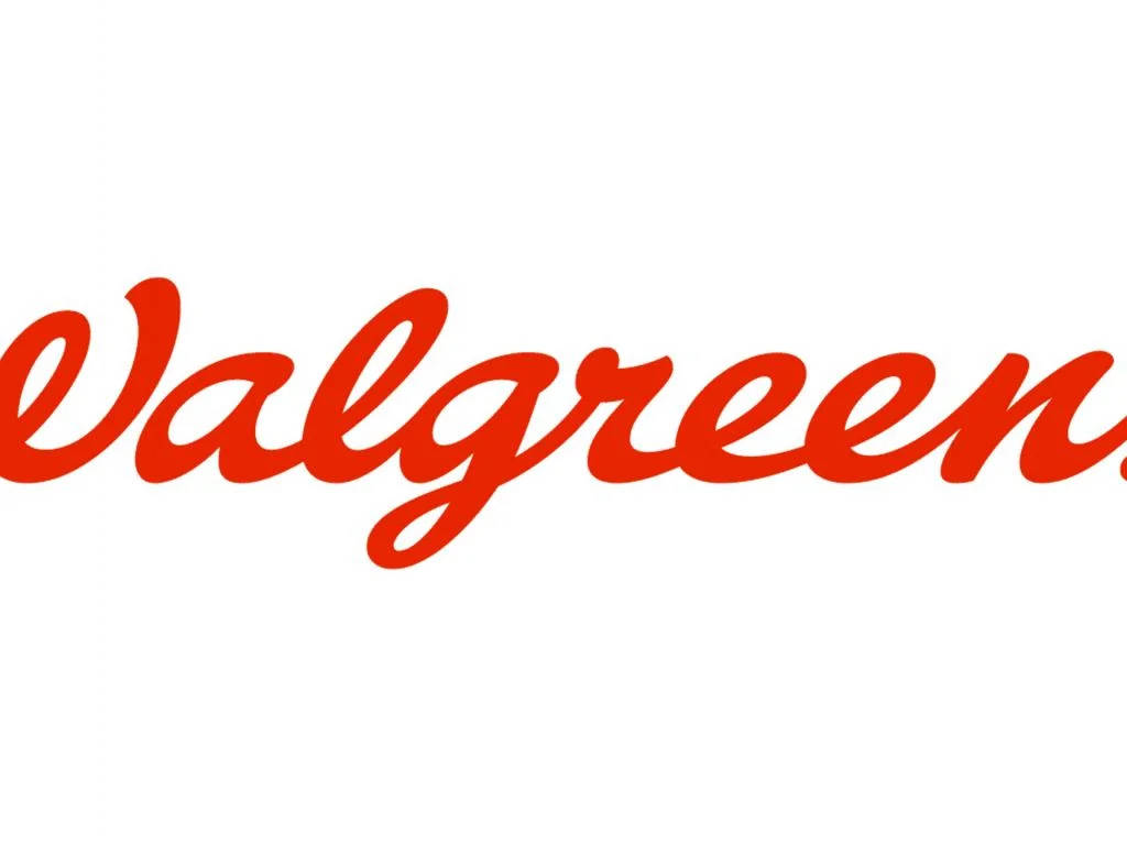 Vibrant Red Walgreens Logo On A White Background Background