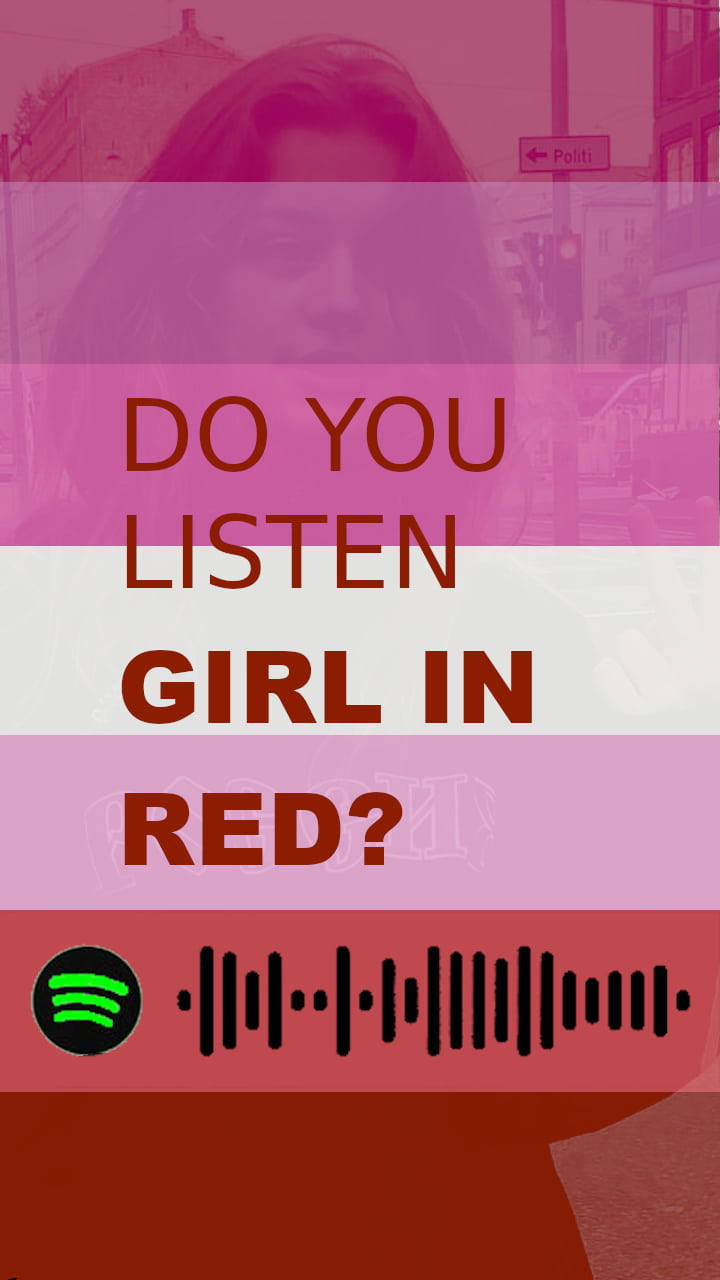 Vibrant Representation Of The Lesbian Flag Displayed On Spotify.