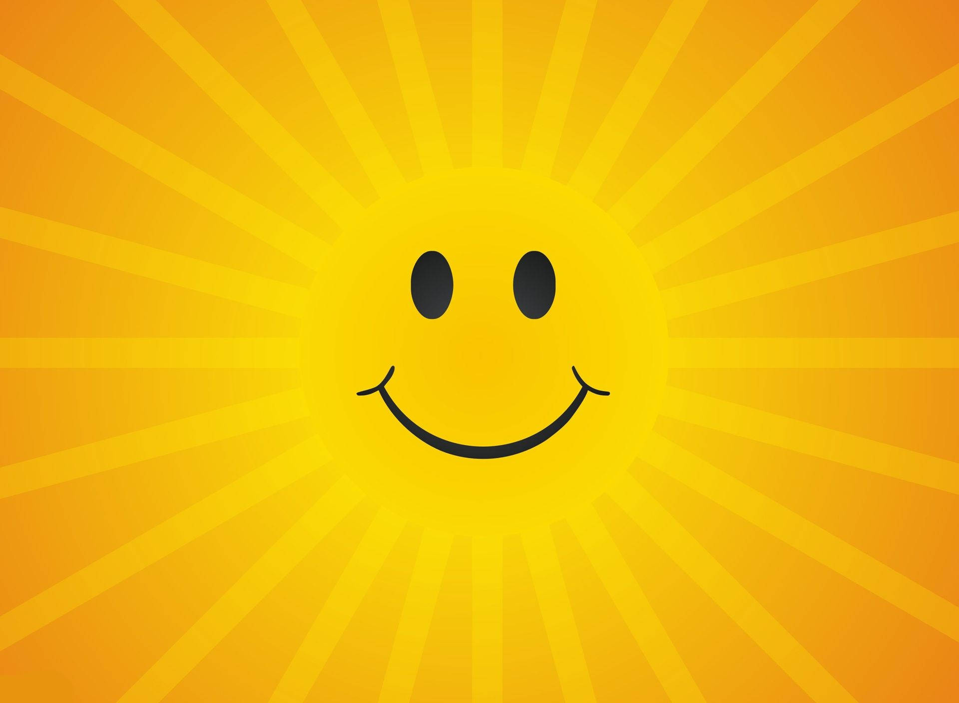 Vibrant Smiling Sun Illustration Background