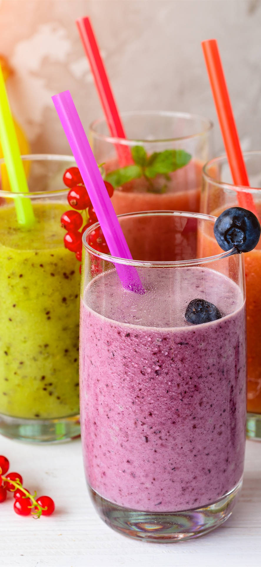 Vibrant Smoothie Delight Background