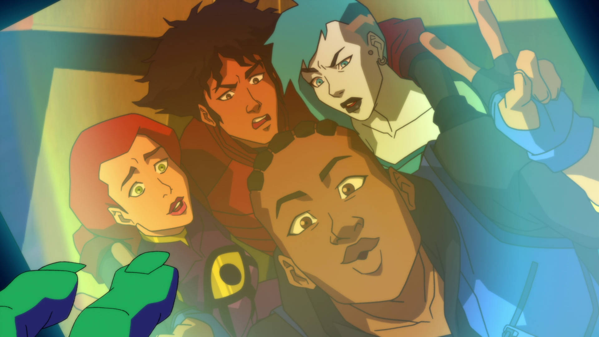 Vibrant Snapshot Of Young Justice Cast Background