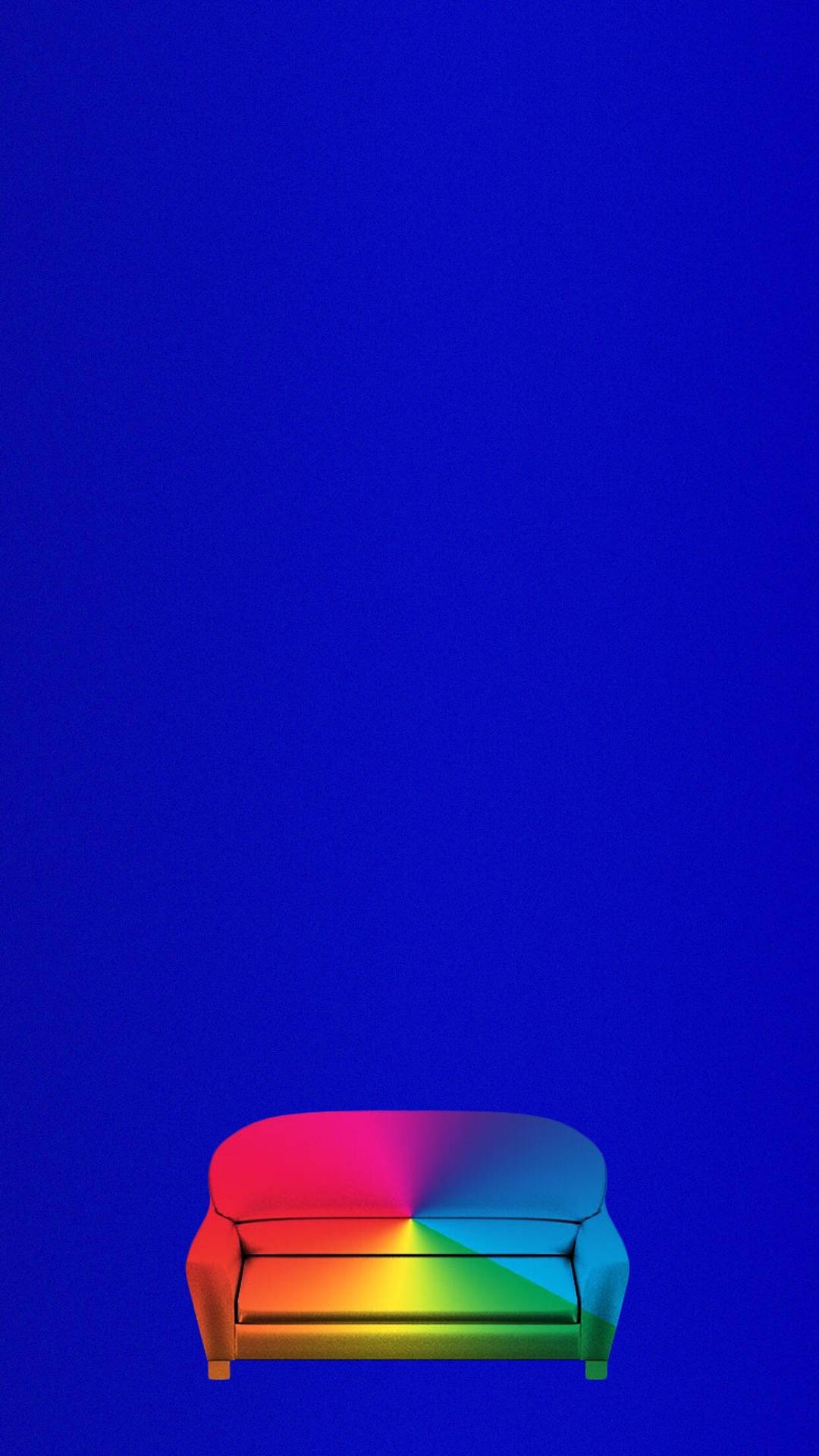 Vibrant Sofa Simple Phone Background