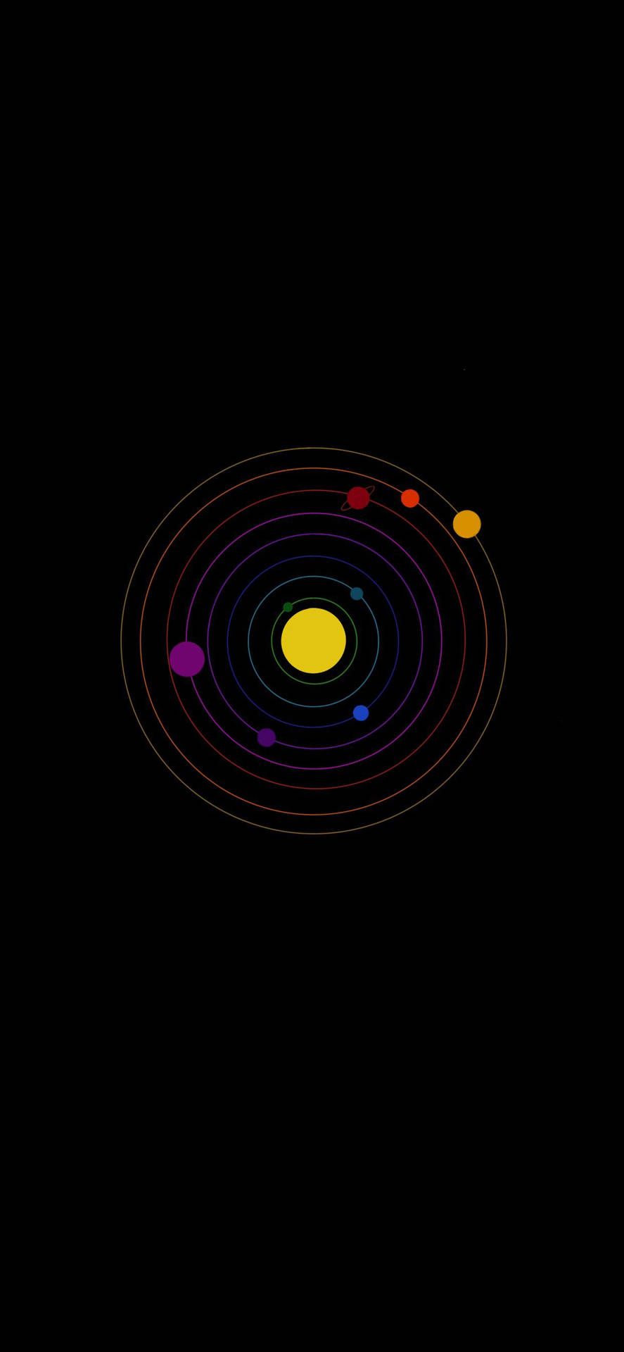 Vibrant Solar System In High Definition Background
