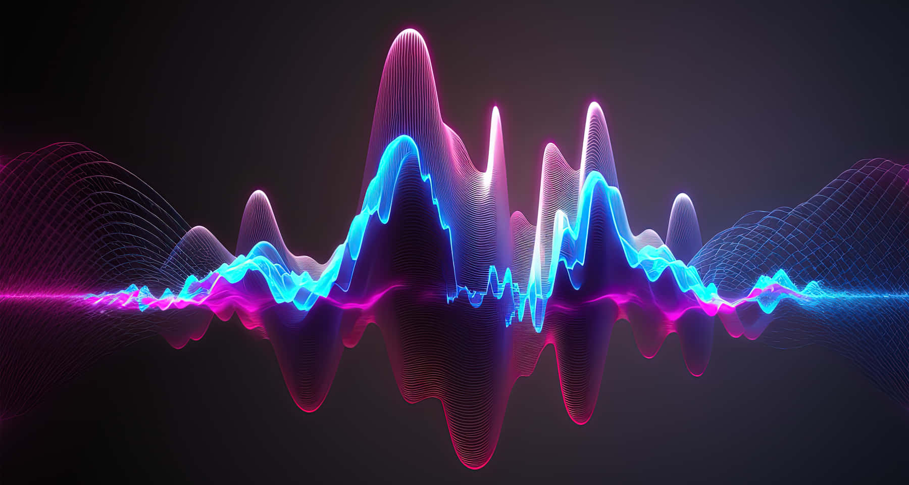 Vibrant Soundwave Illustration Background