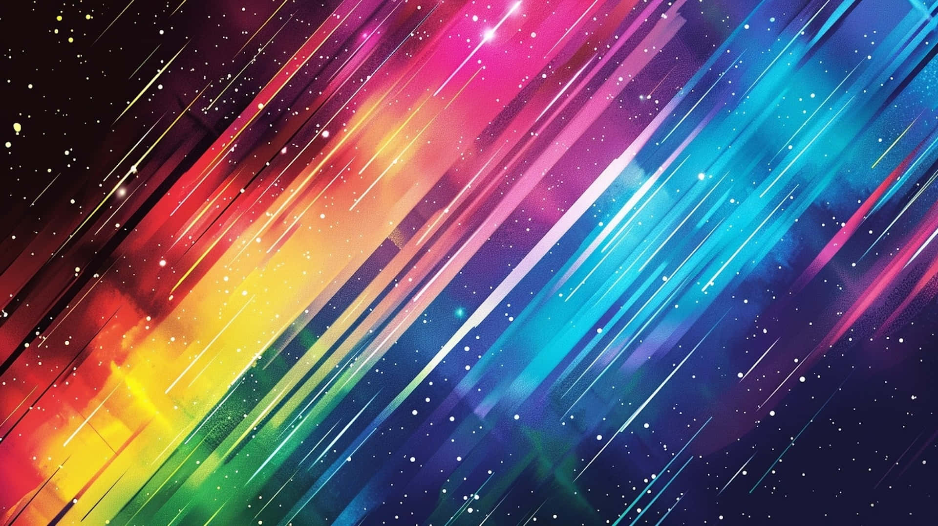 Vibrant Space Rainbow Background