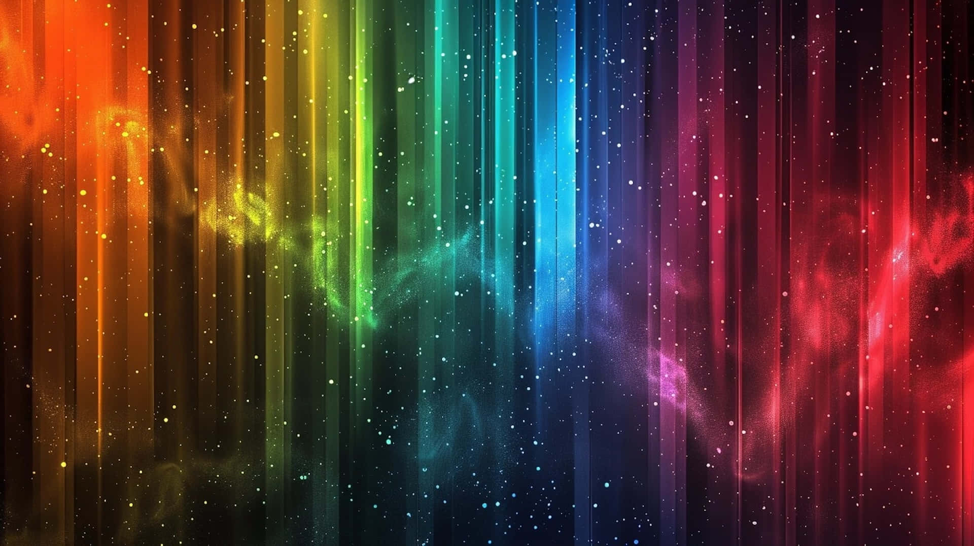 Vibrant Space Rainbow Background Background