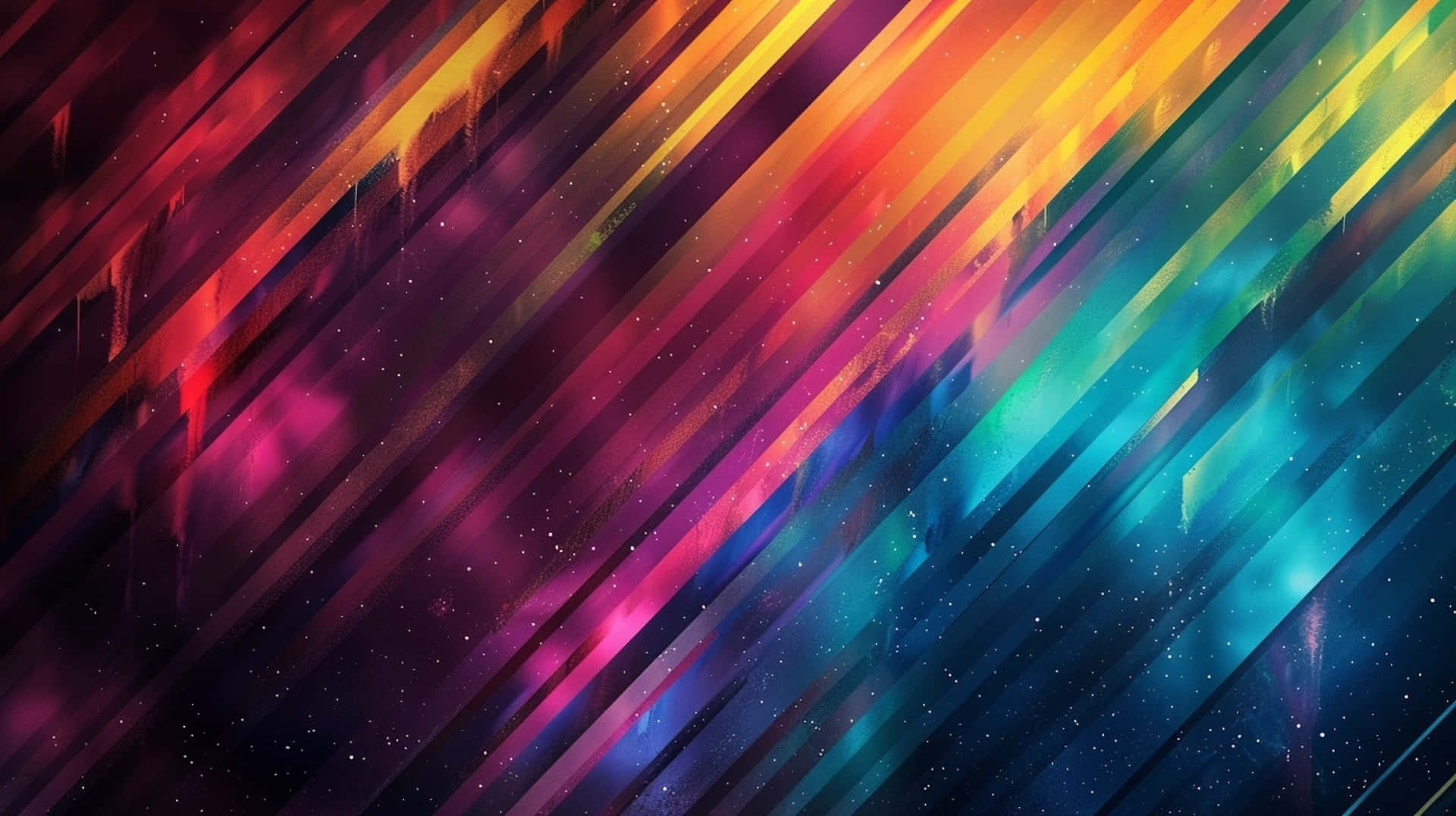Vibrant Space Rainbow Background