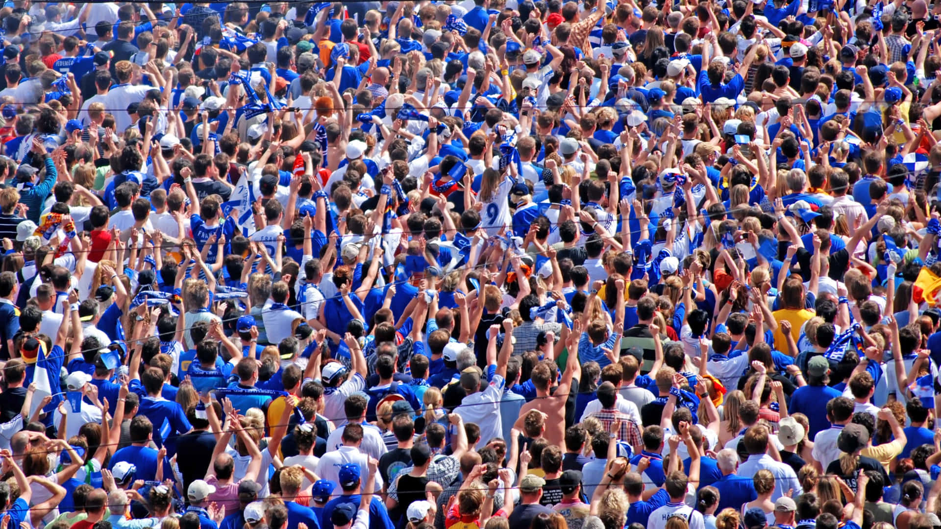 Vibrant Sports Crowd Celebration Background