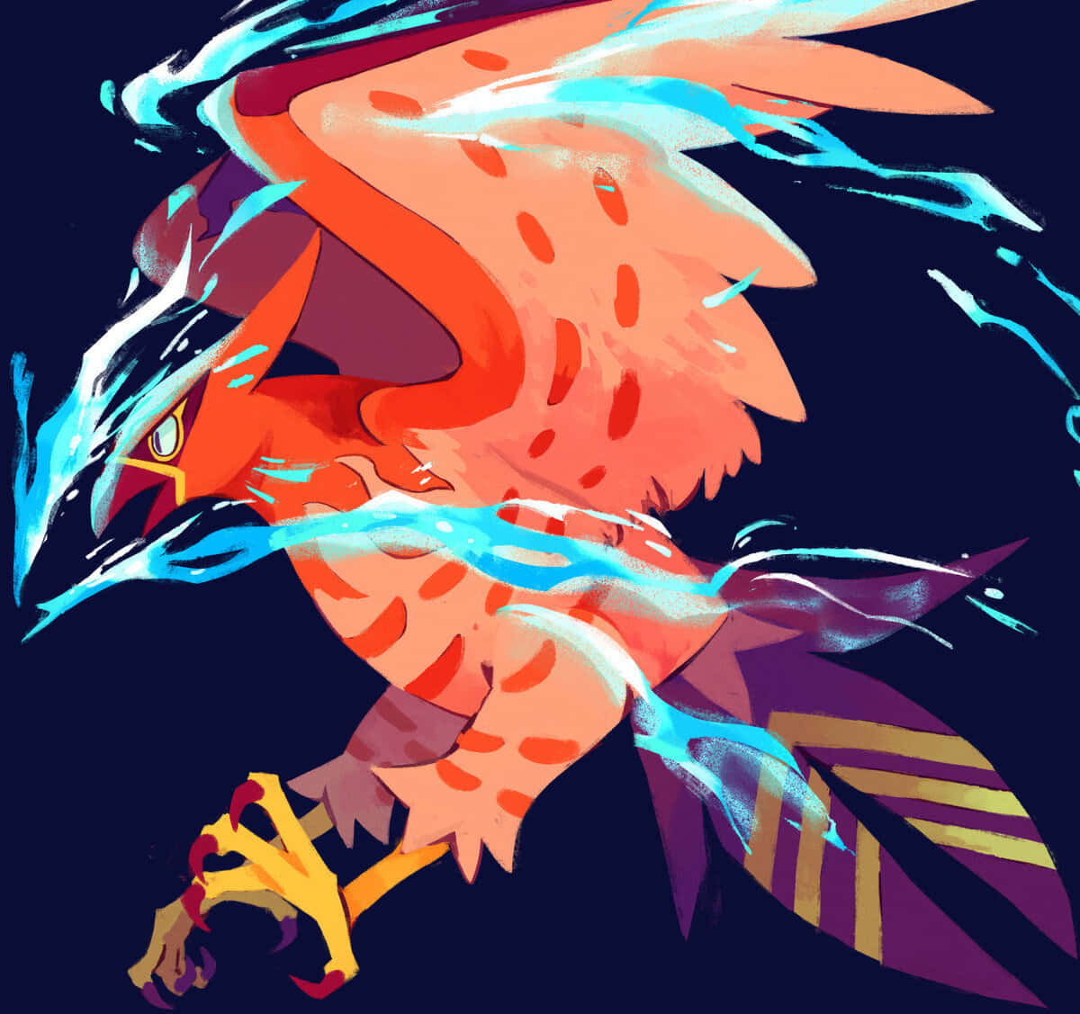 Vibrant Talonflame Artwork