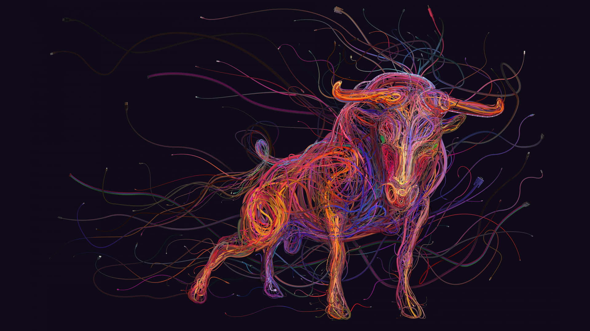 Vibrant Taurus Astrological Sign Background