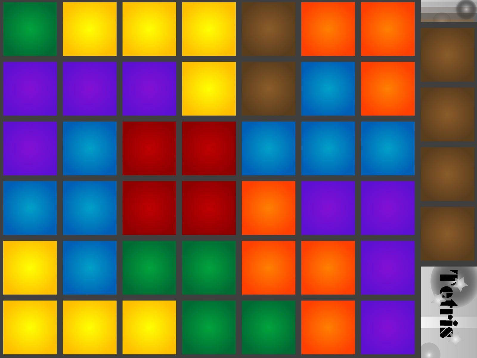 Vibrant Tetris Game Tiles