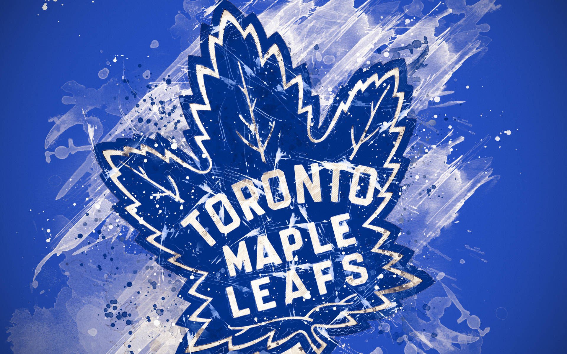 Vibrant Toronto Maple Leafs Abstract Art Background