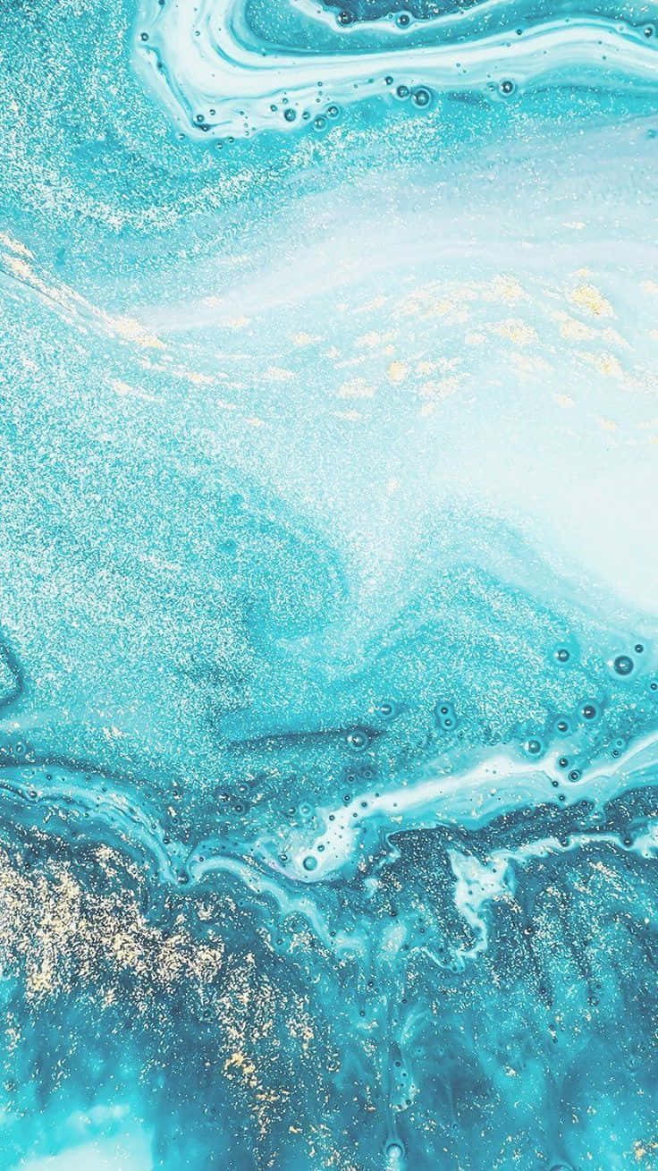 Vibrant Turquoise Aesthetic Background