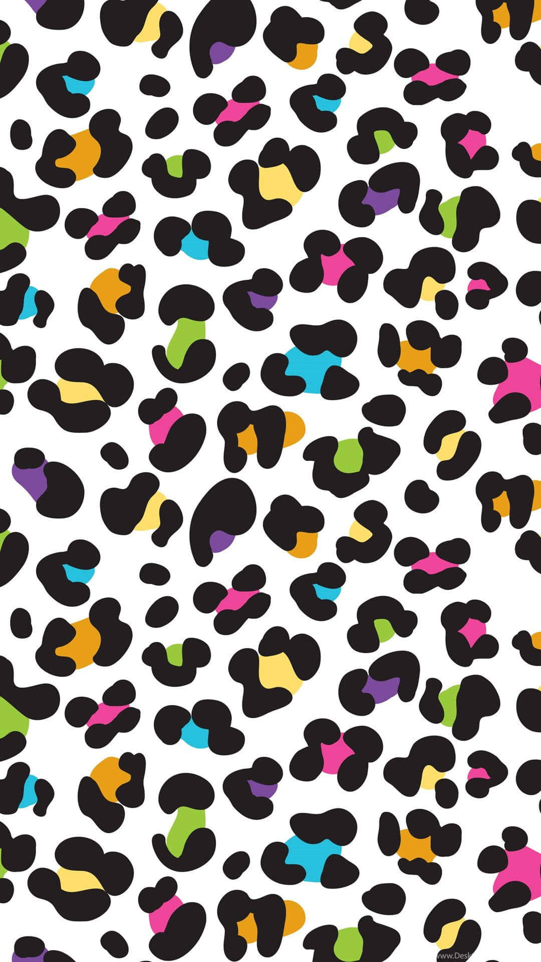 Vibrant Unleashed - A Riotous Blend Of Cheetah Prints Background