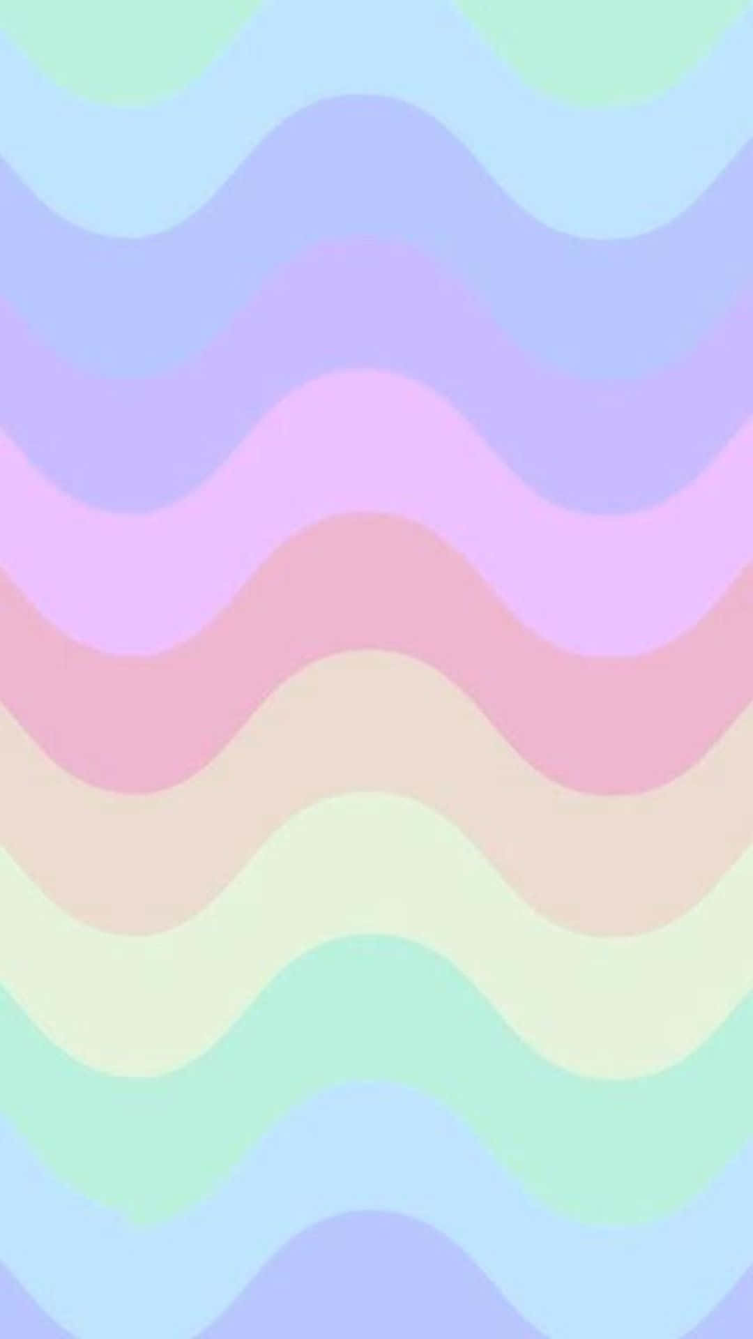 Vibrant Waves In Pastel Hues