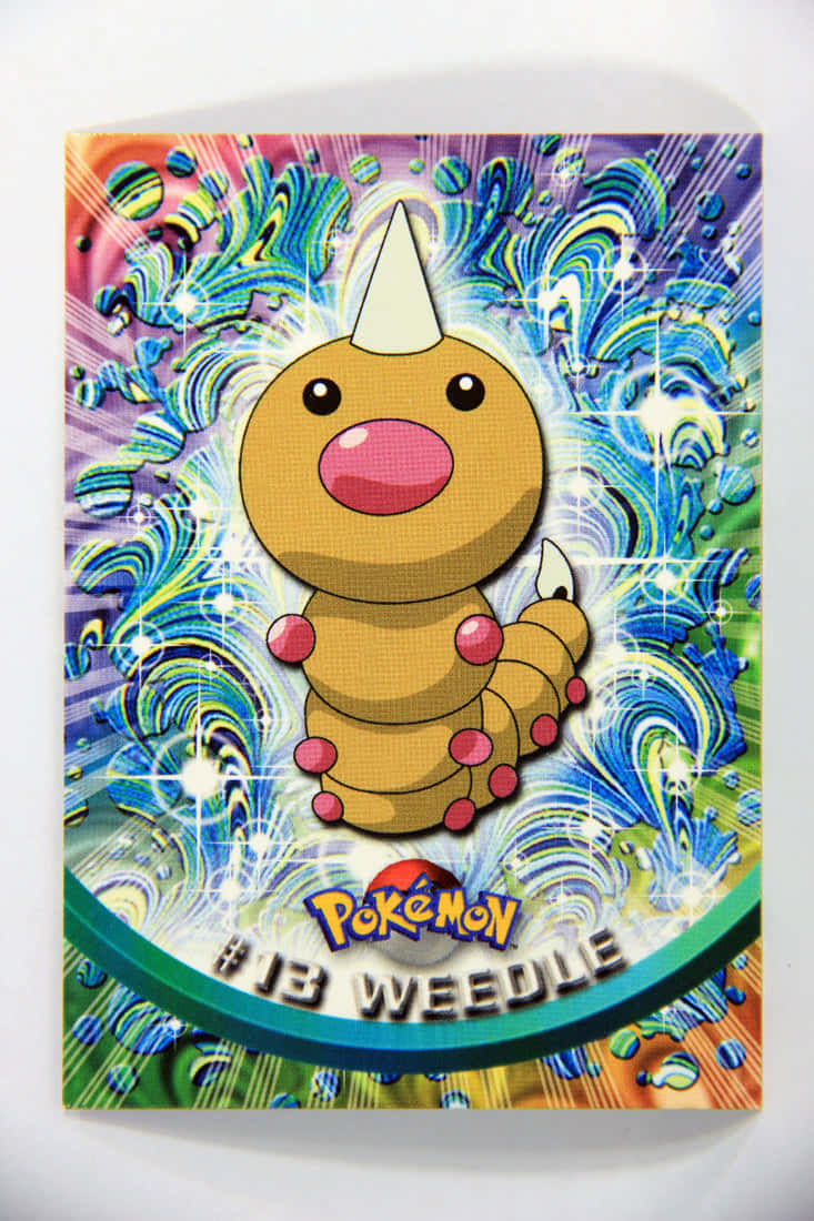 Vibrant Weedle Pokemon Card Background