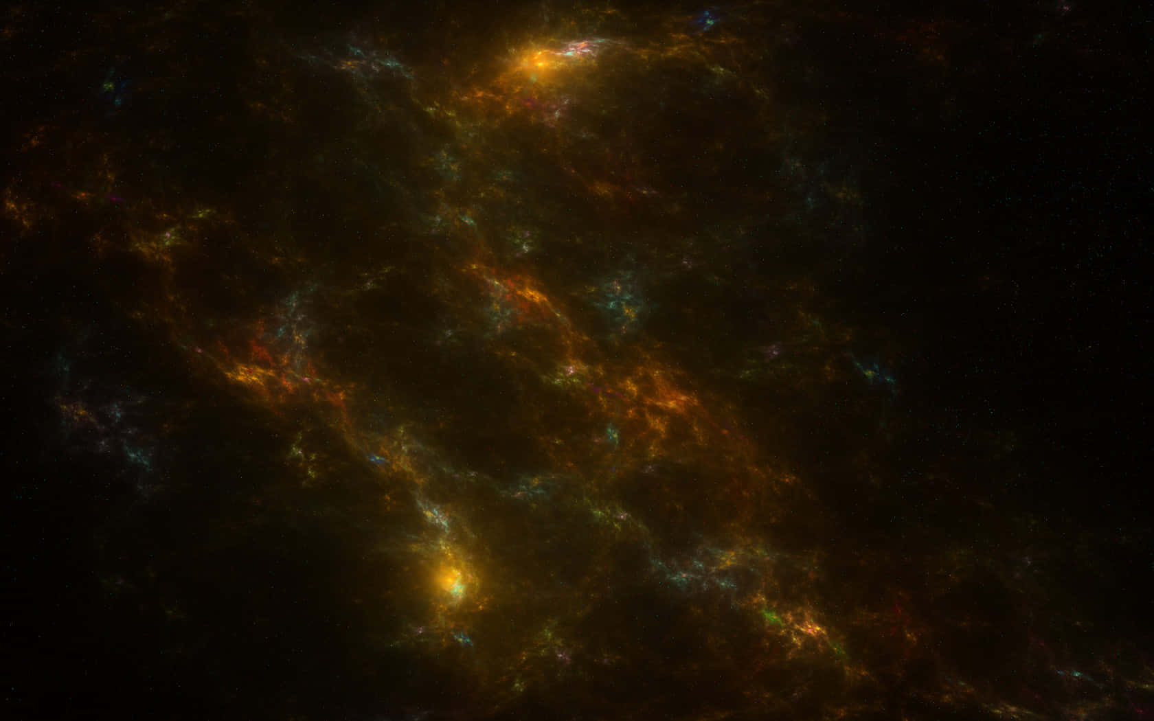 Vibrant Yellow Galaxy Wallpaper Background