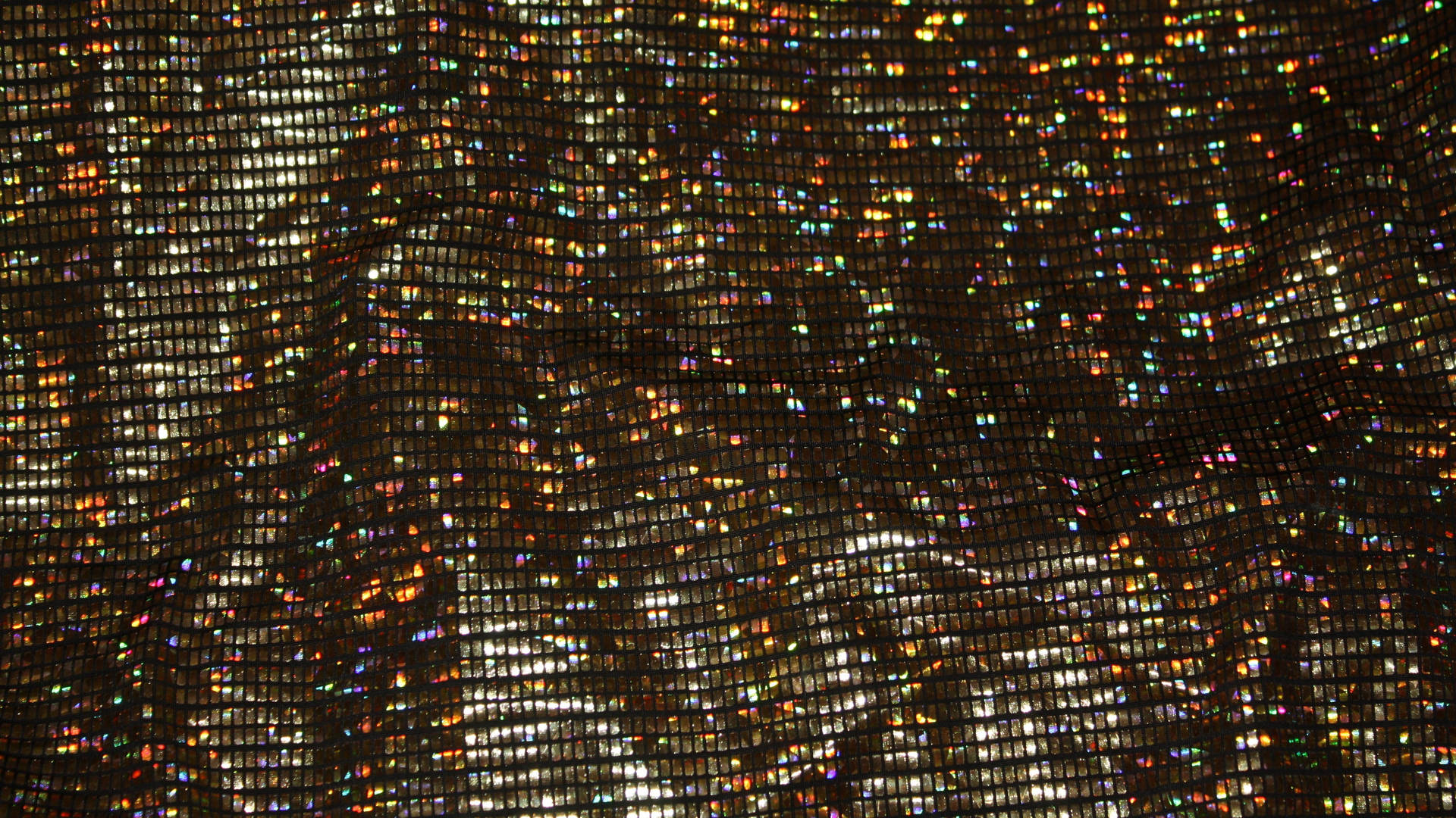 Vibrantly Reflective Holographic Fabric Texture