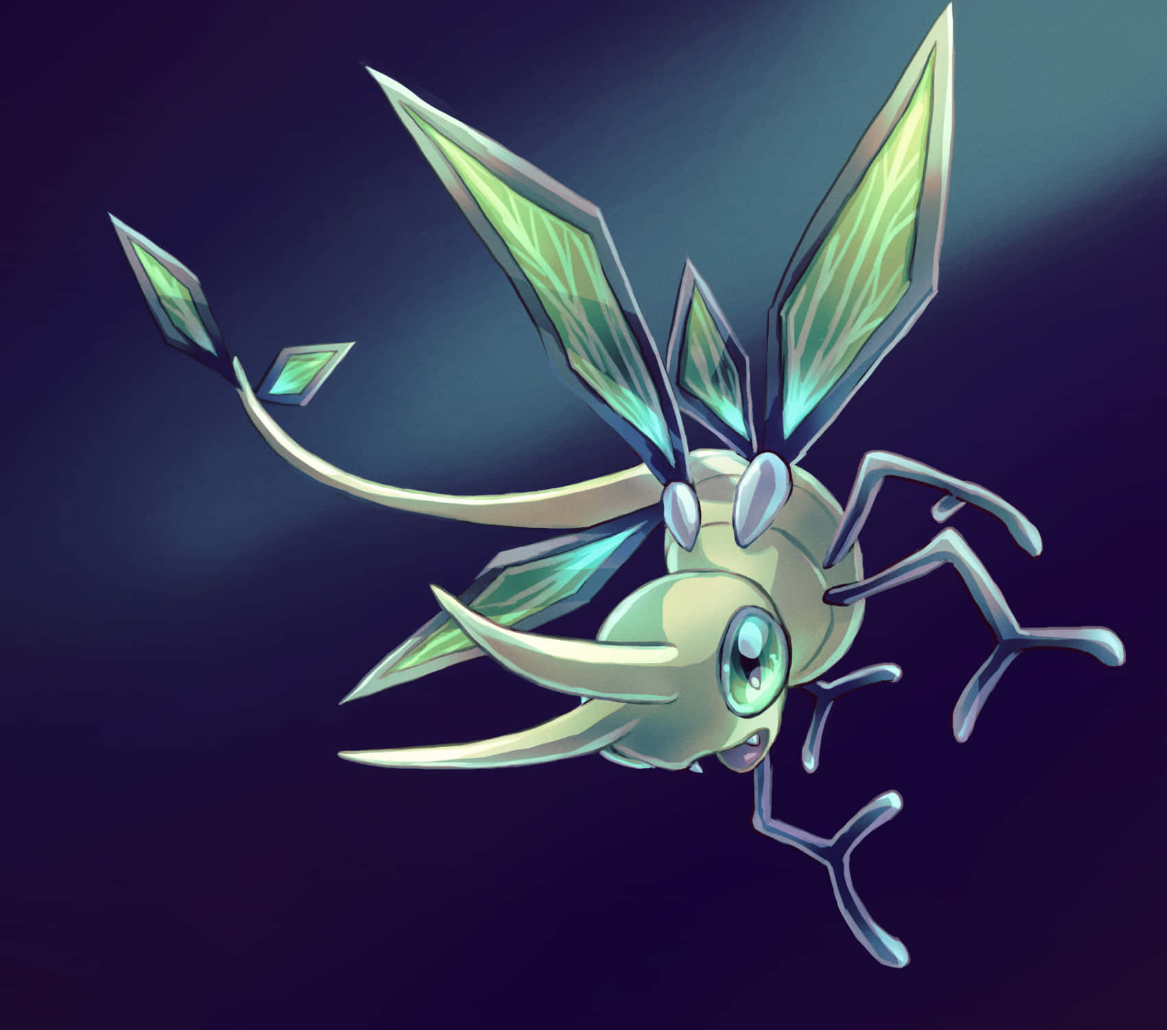 Vibrava Art With Detailed Wings Background