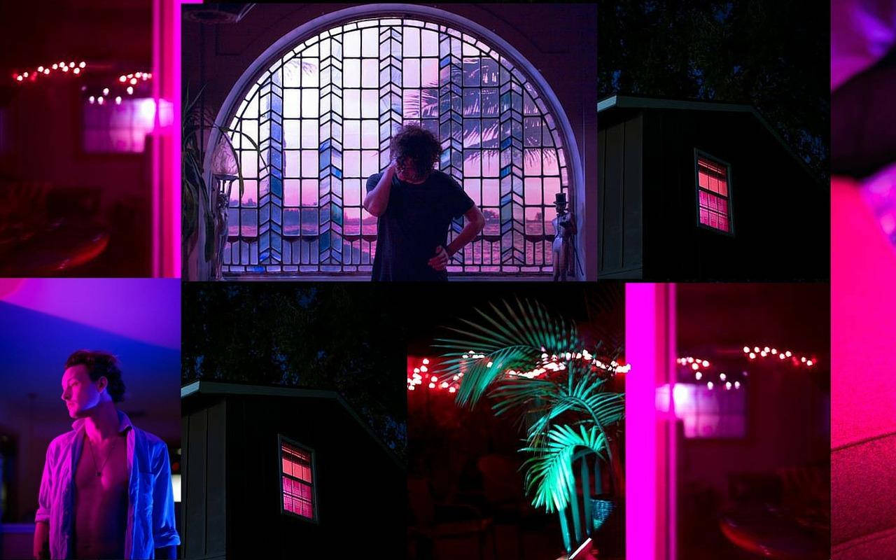 Vice City Aesthetic Purple Neon Computer