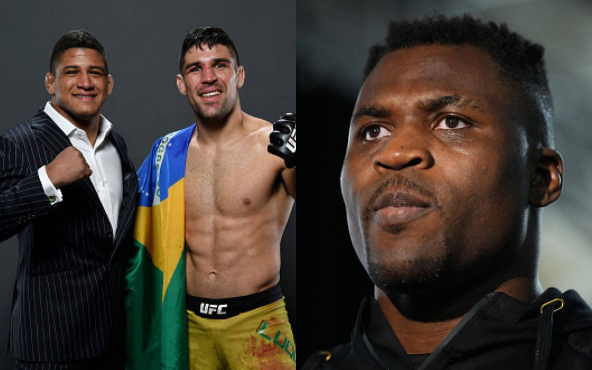 Vicente Luque And Francis Ngannou Background