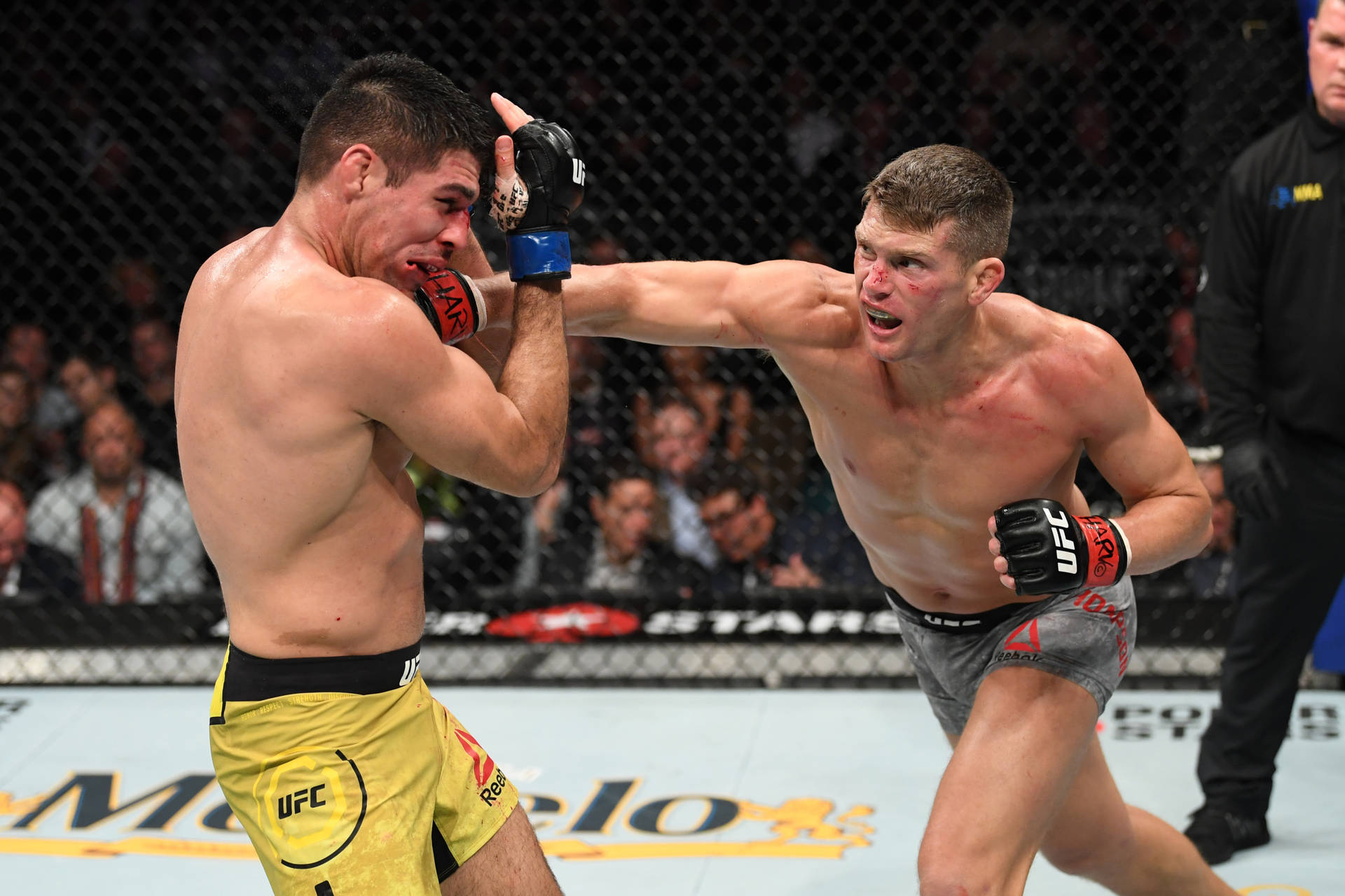 Vicente Luque In A Competitive Fight Against Stephen Thompson Background