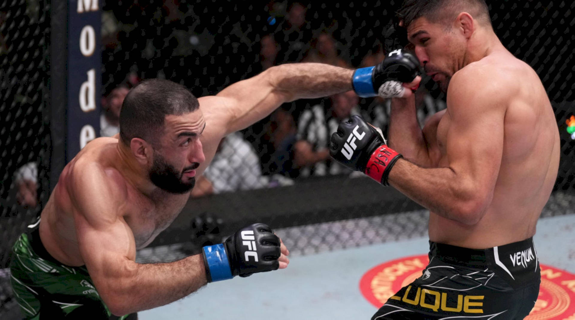 Vicente Luque Taking A Punch Background