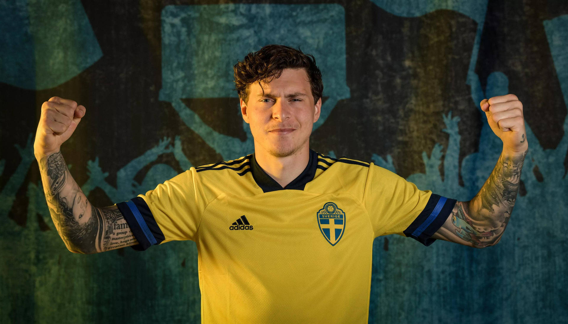 Victor Lindelof Sweden Kit Pose