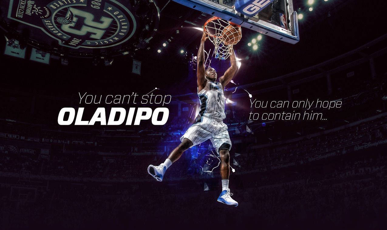 Victor Oladipo Dunking The Ball Background