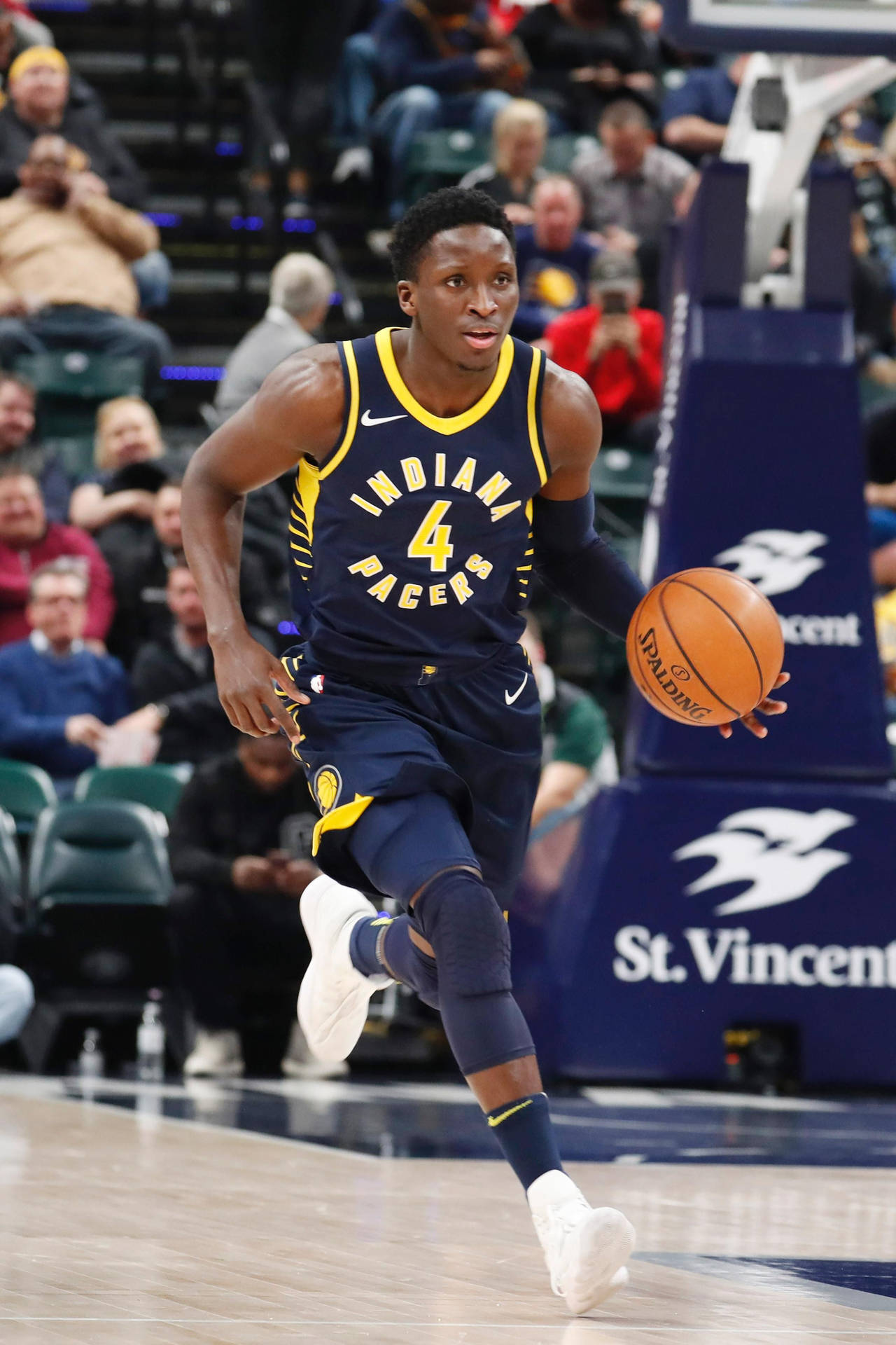 Victor Oladipo Running In The Court Background