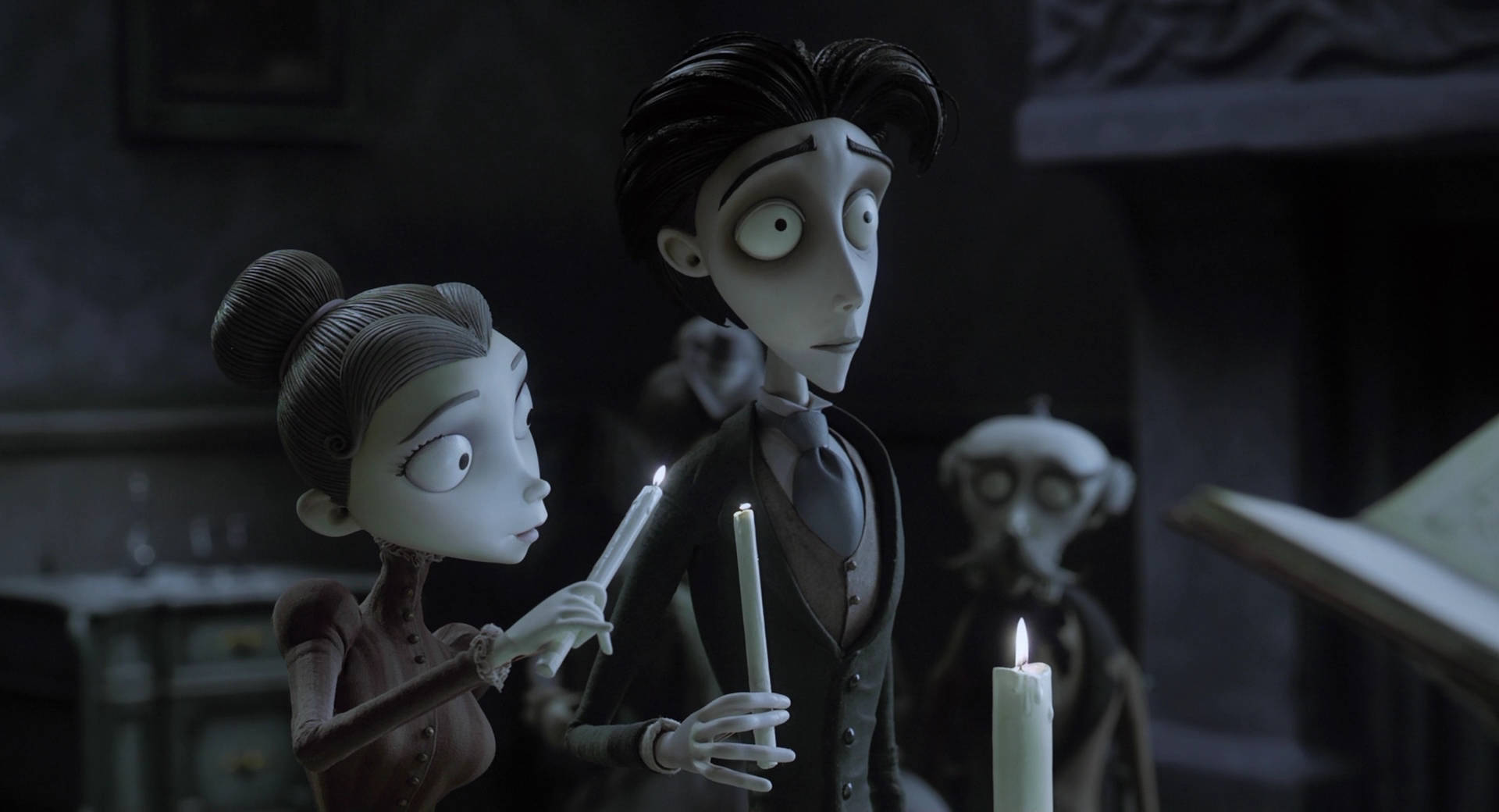 Victoria And Victor From Corpse Bride Background