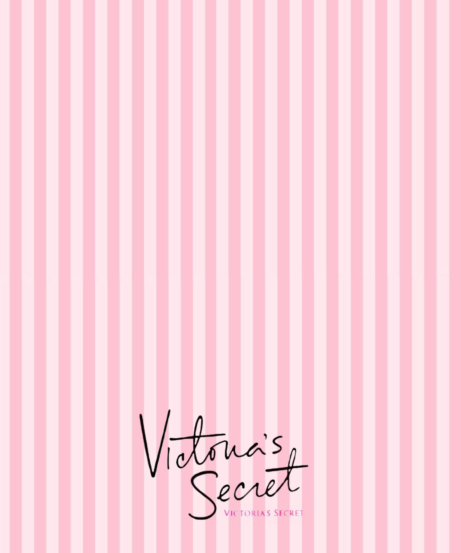 Victoria's Secret Cursive Logo Stripes