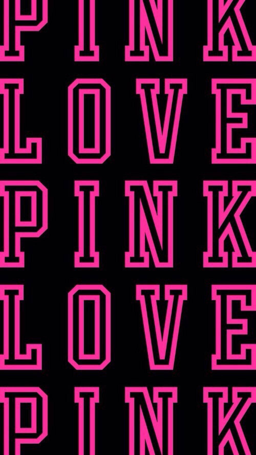 Victoria's Secret Love Pink Background