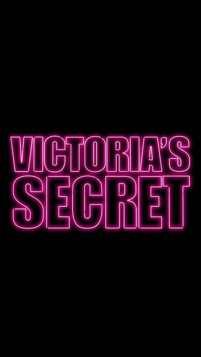 Victoria's Secret Neon Lights Display In Store Background