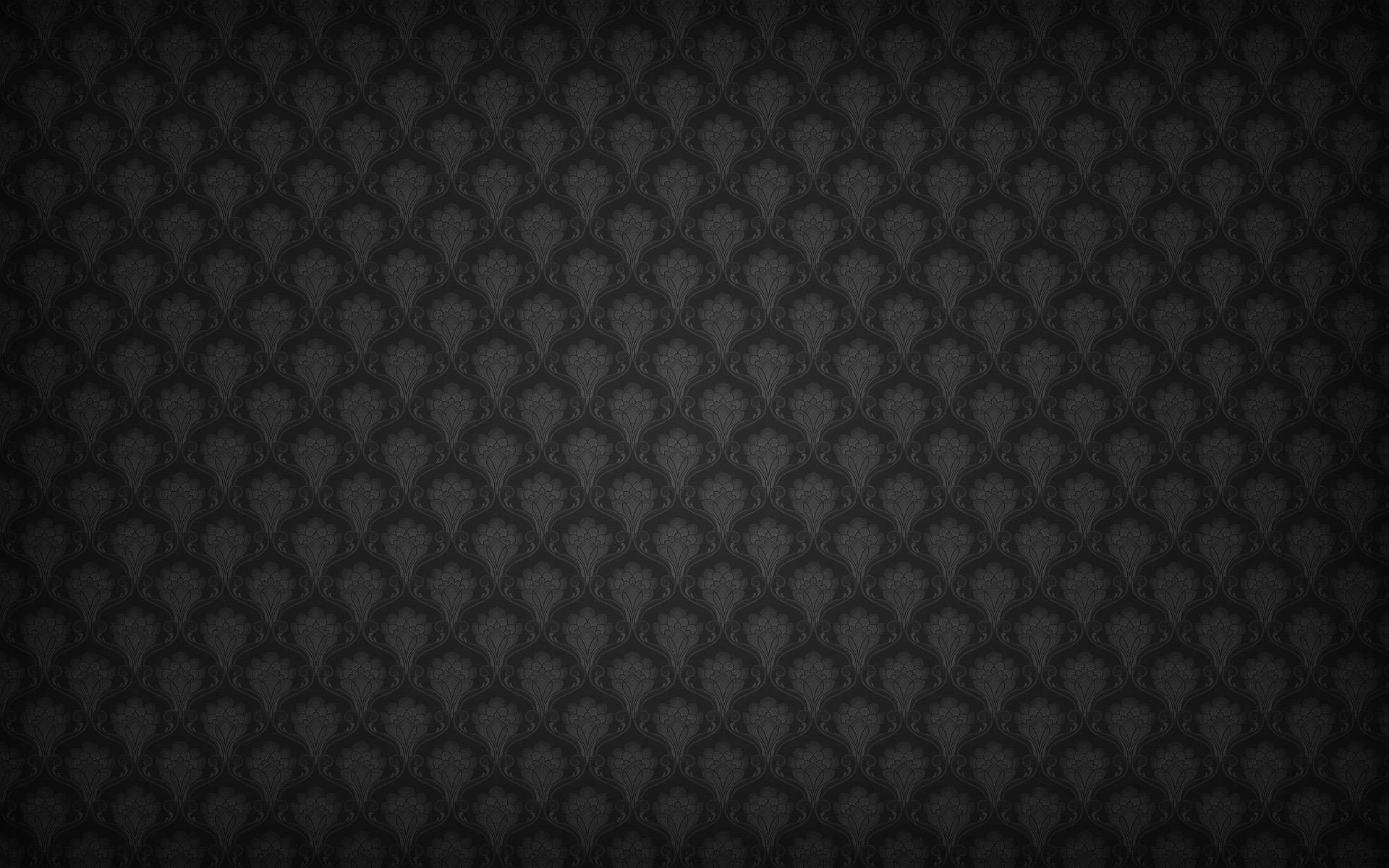 Victorian Gothic Vignette Black Pattern Background