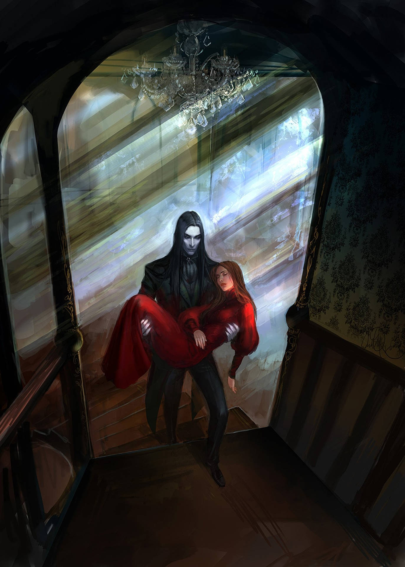 Victorian Vampire Background