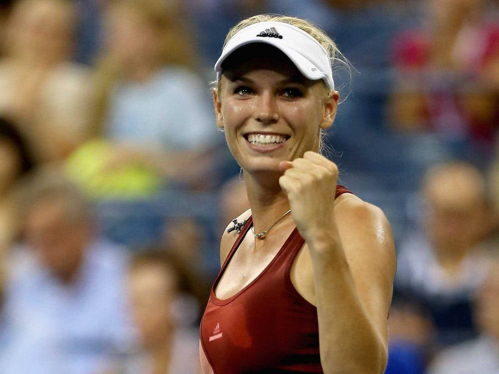 Victorious Caroline Wozniacki Background