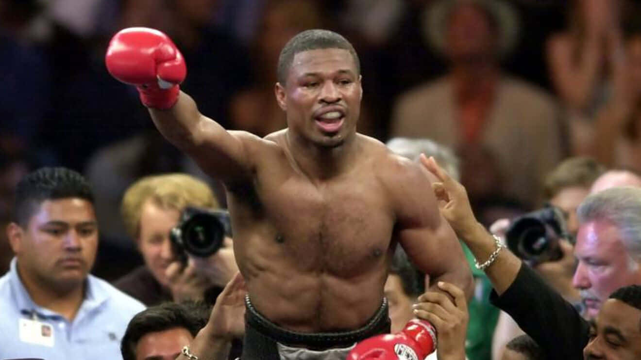 Victorious Joy - Shane Mosley Celebrating His Win