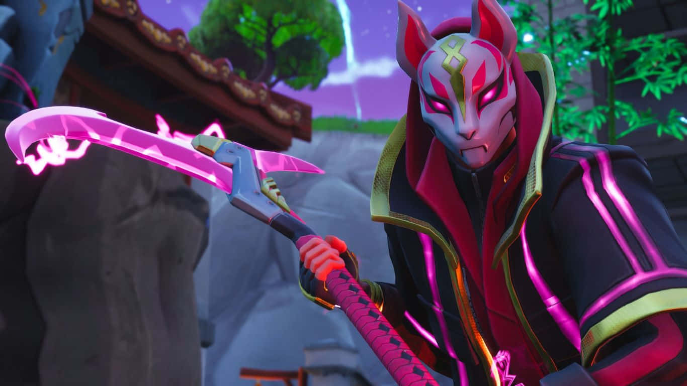 Video Game Character Drift Fortnite 1366x768 Background