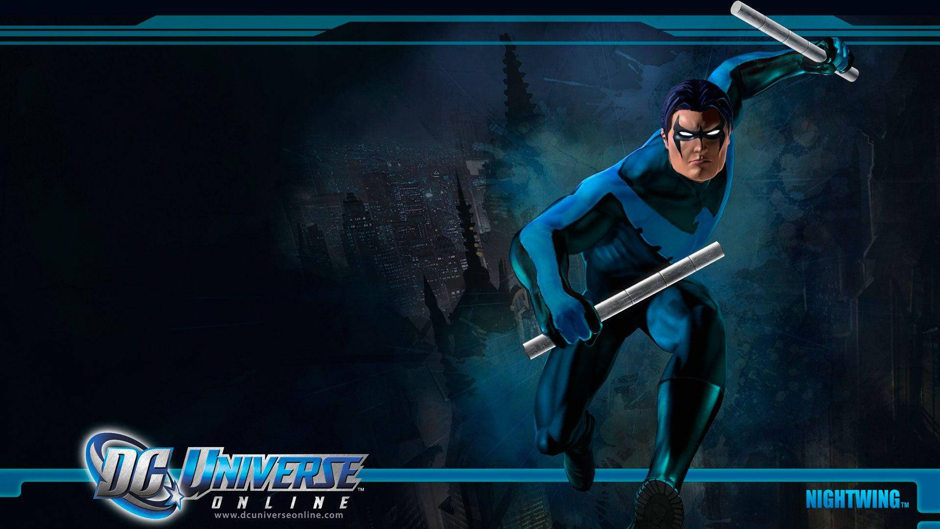 Video Game Dc Universe Online Nightwing Loading Screen