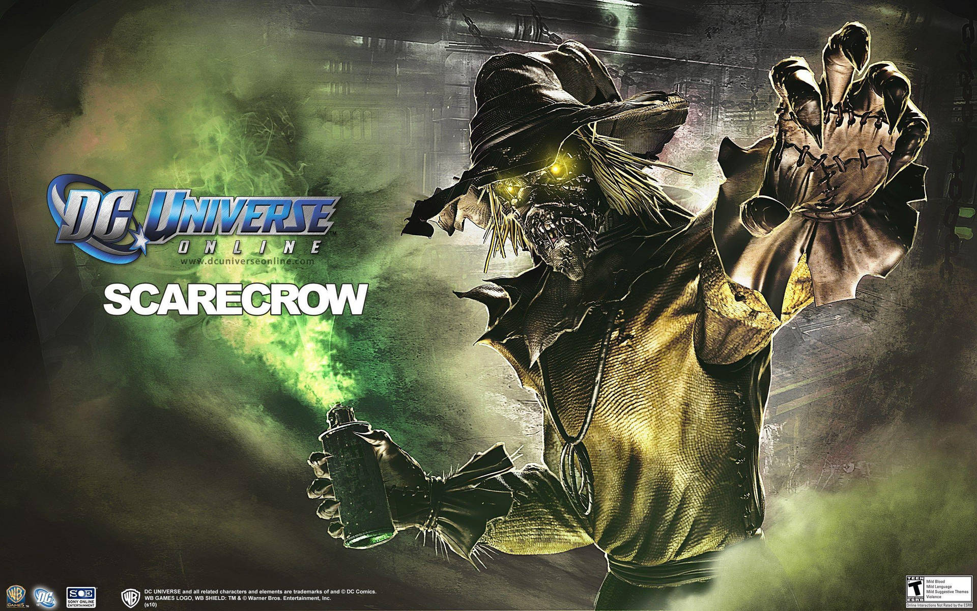 Video Game Dc Universe Online Scarecrow Loading Screen Background