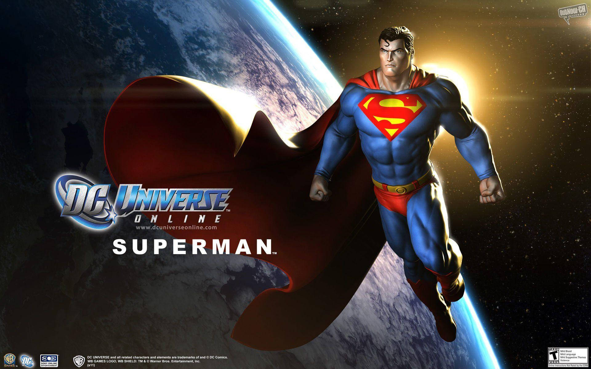 Video Game Dc Universe Online Superman Loading Screen Background