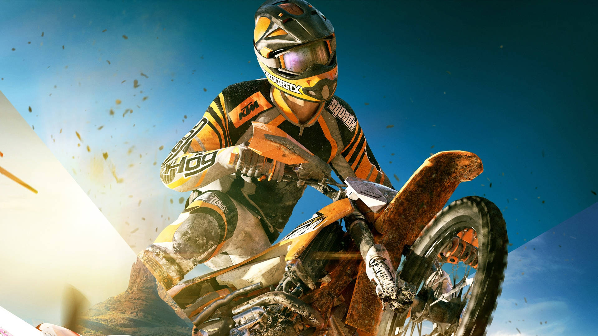 Video Game Dirtbike Background