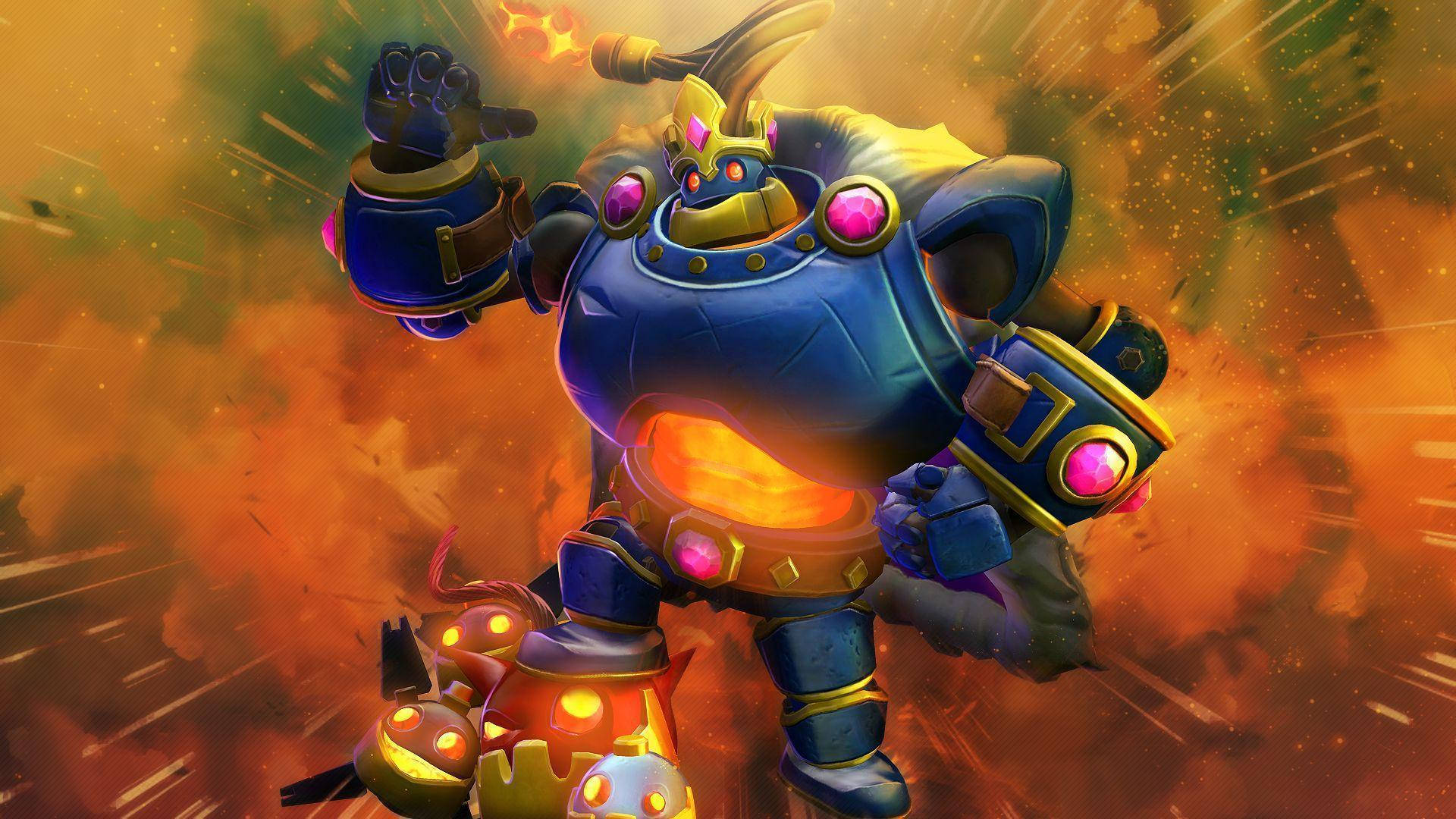 Video Game Paladins Bomb King Default Skin Explosion Background