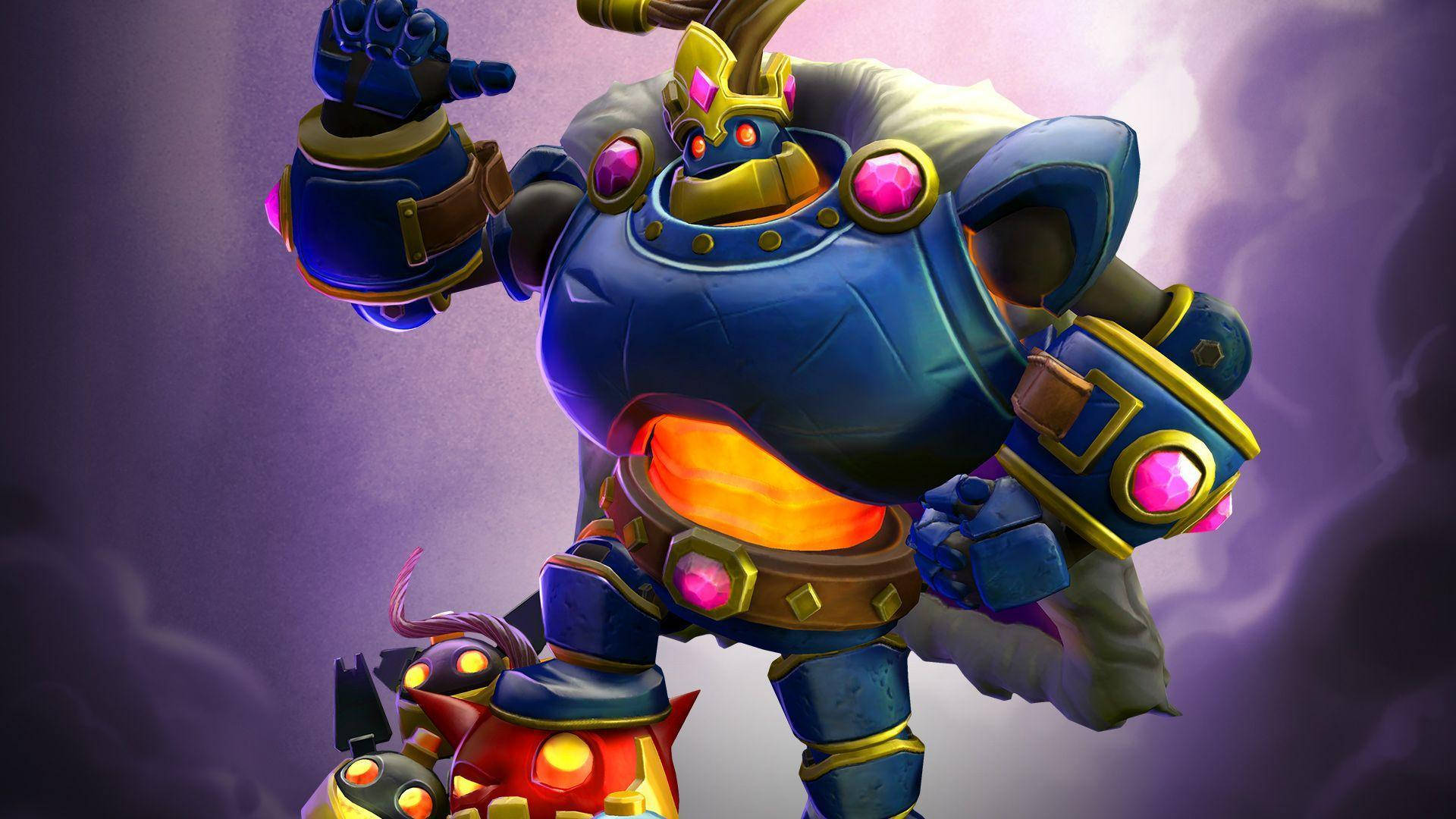 Video Game Paladins Bomb King Stepping On Bomb Background