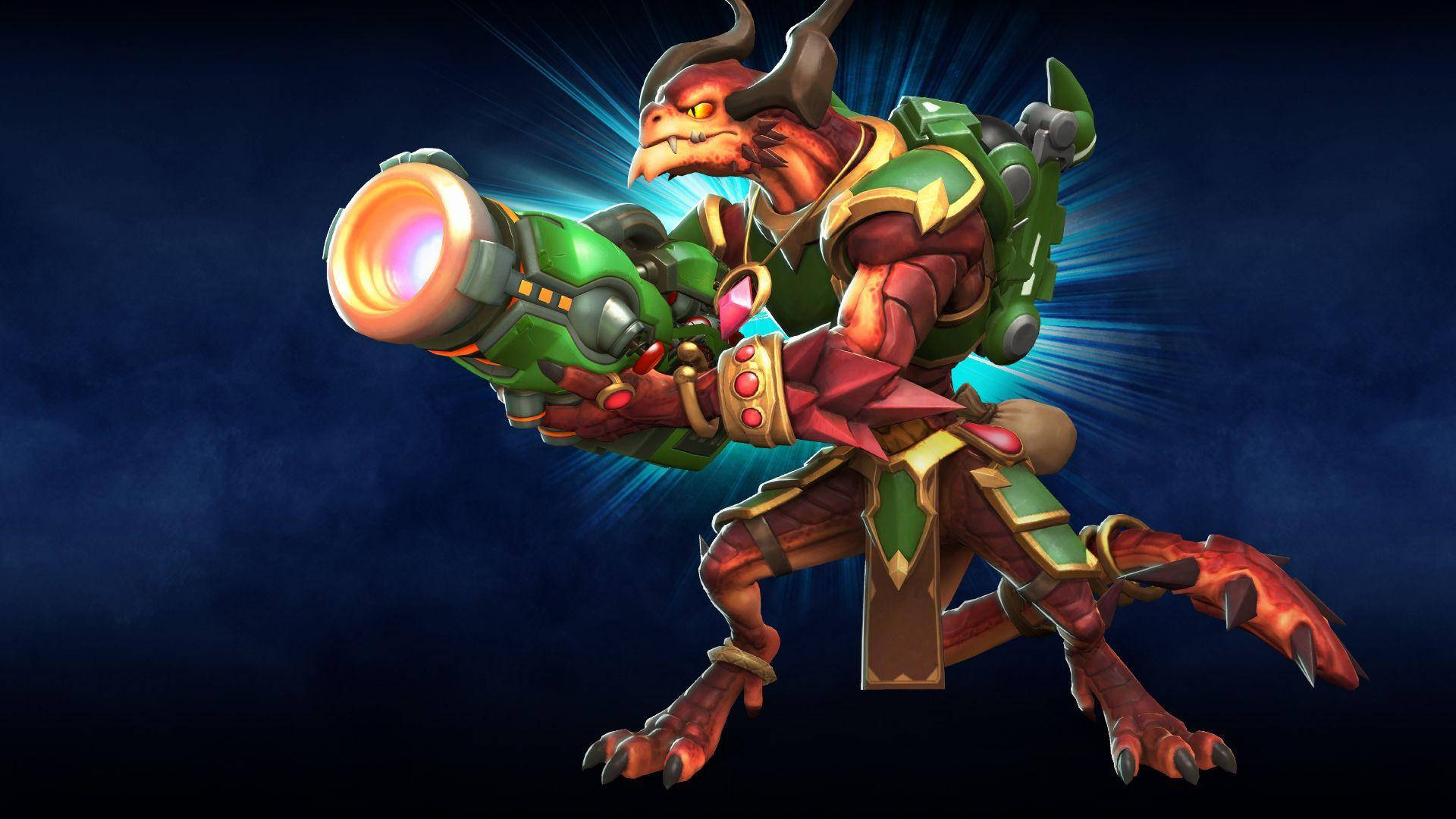 Video Game Paladins Drogoz The Greedy Side Angle