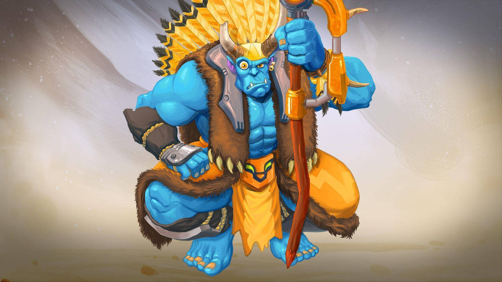 Video Game Paladins Grohk The Lightning Orc Fanart