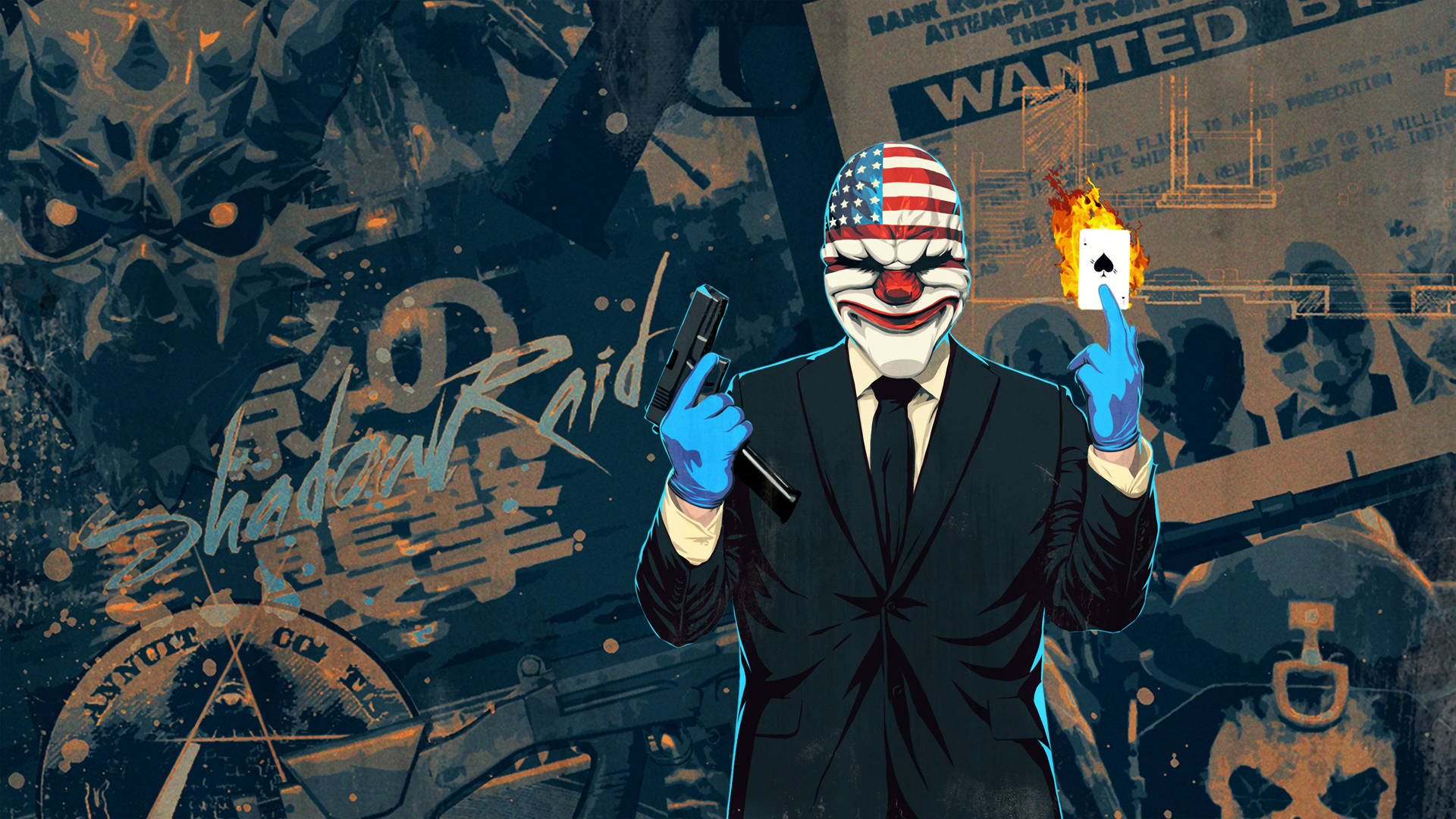 Video Game Payday 2 Dallas Crimewave Edition Background